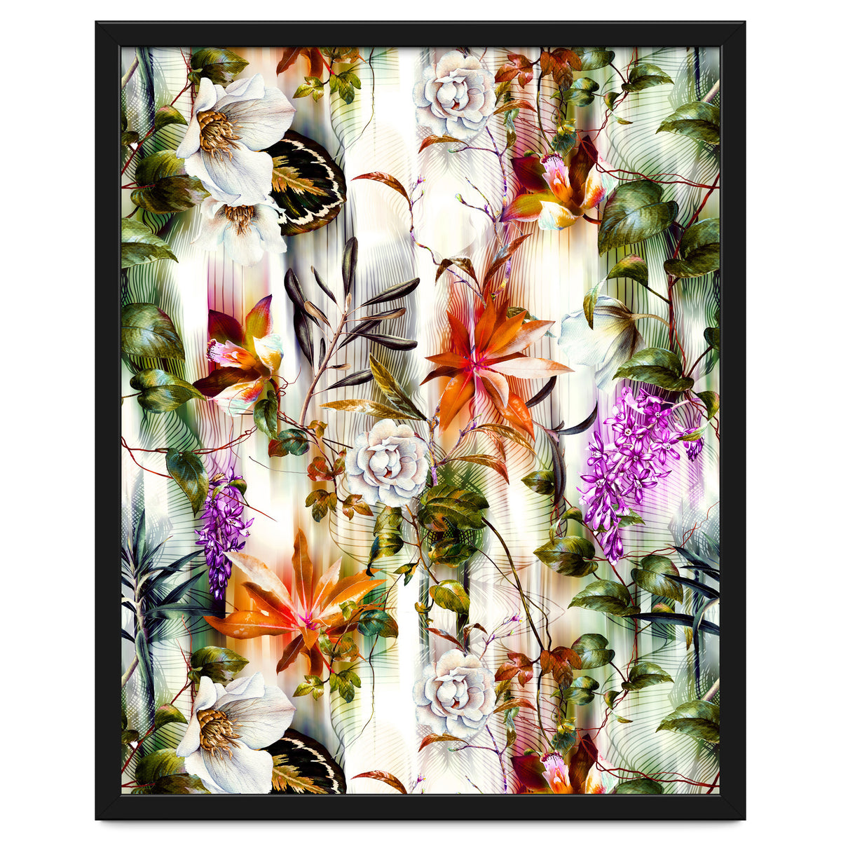 Abstract Motion Blur Floral