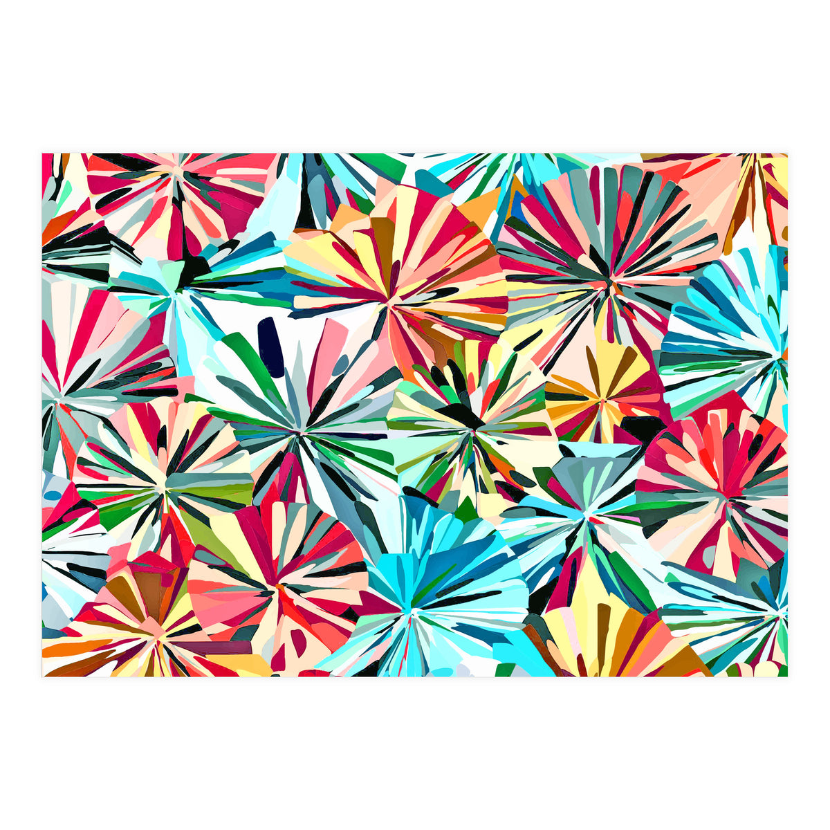 Paper Fans Abstract (Print Only)