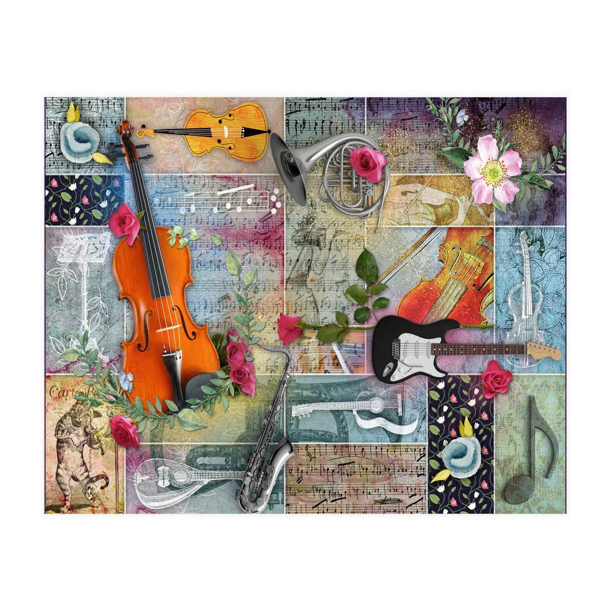 Musical Garden Collage (Print Only)