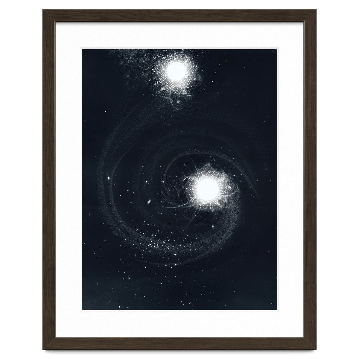 Vintage Cosmos: Double Spiral Nebula