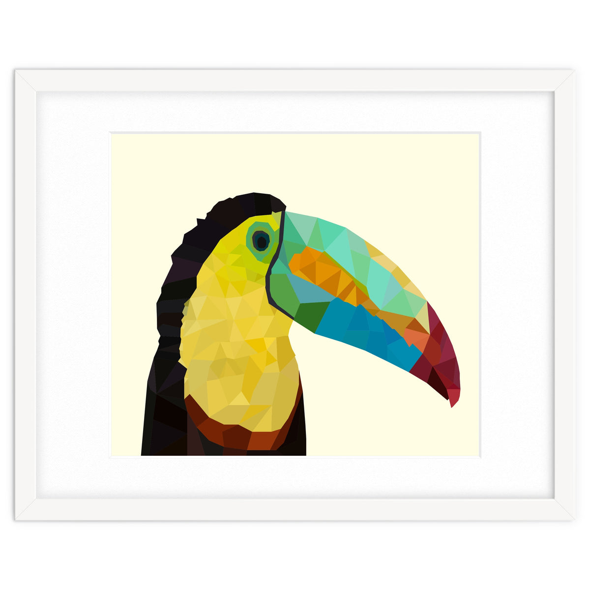 Toucan Bird Low Poly Art