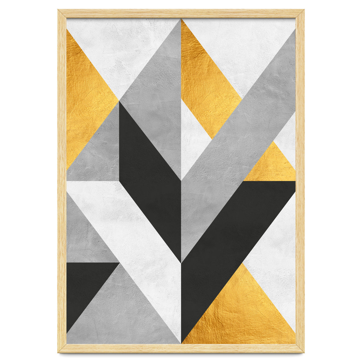 Gray and Gold Composition III