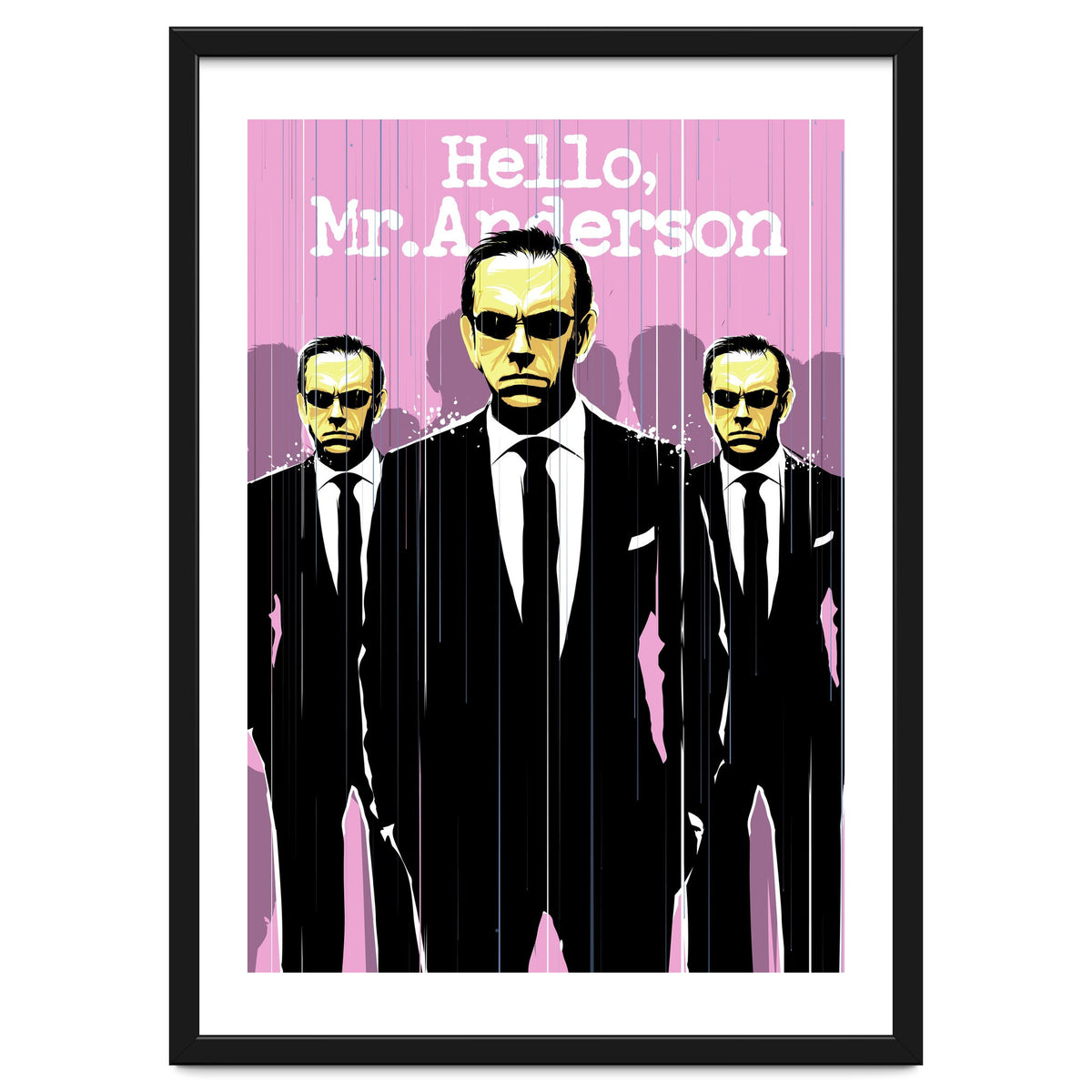 Hello Mr Anderson Matrix movie poster