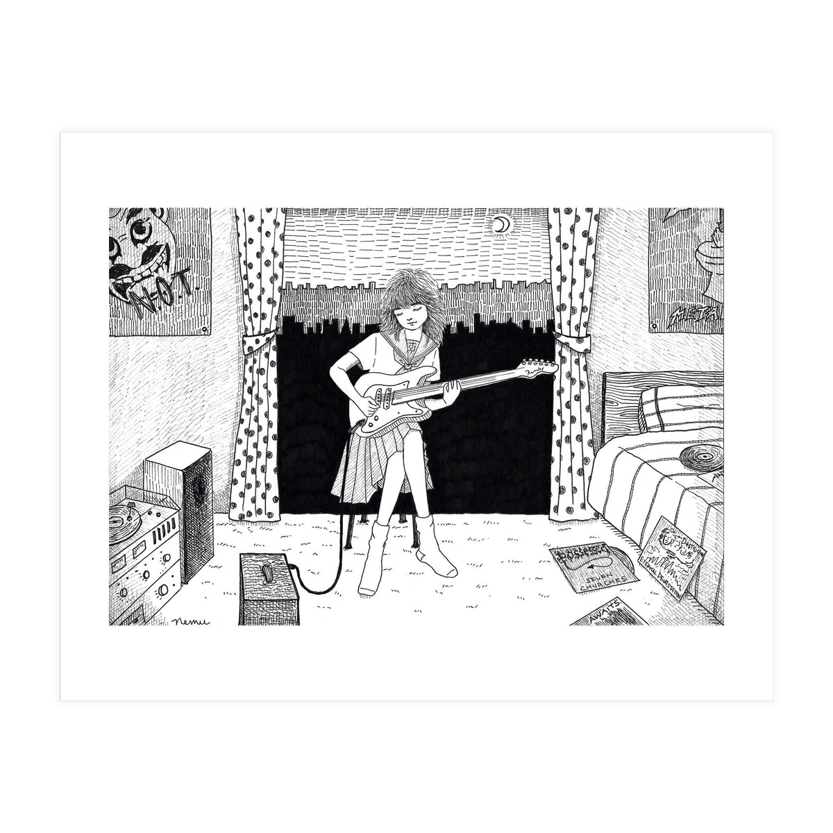 Teenager's Room In The 80's (Print Only)