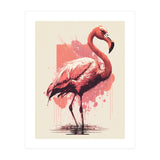 Flamingo Painting (Print Only) thumbnail