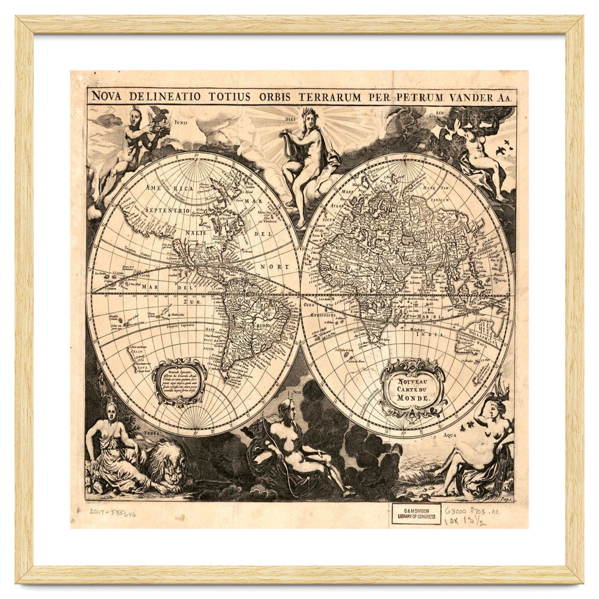 Old world mapa mundi