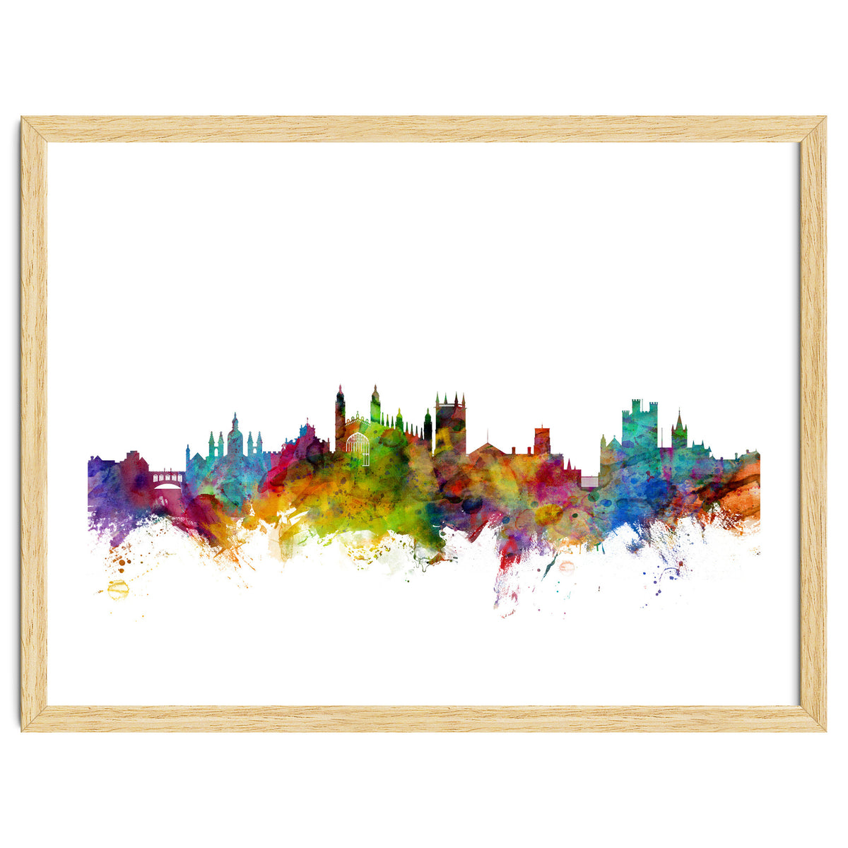 Cambridge England Skyline