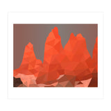 Torres Del Paine National Park Low Poly Art (Print Only) thumbnail