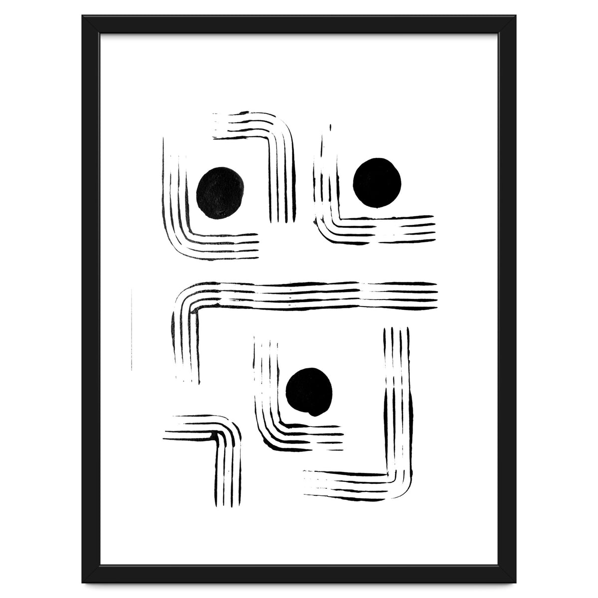 Mid-century Modern Monochrome Print #2