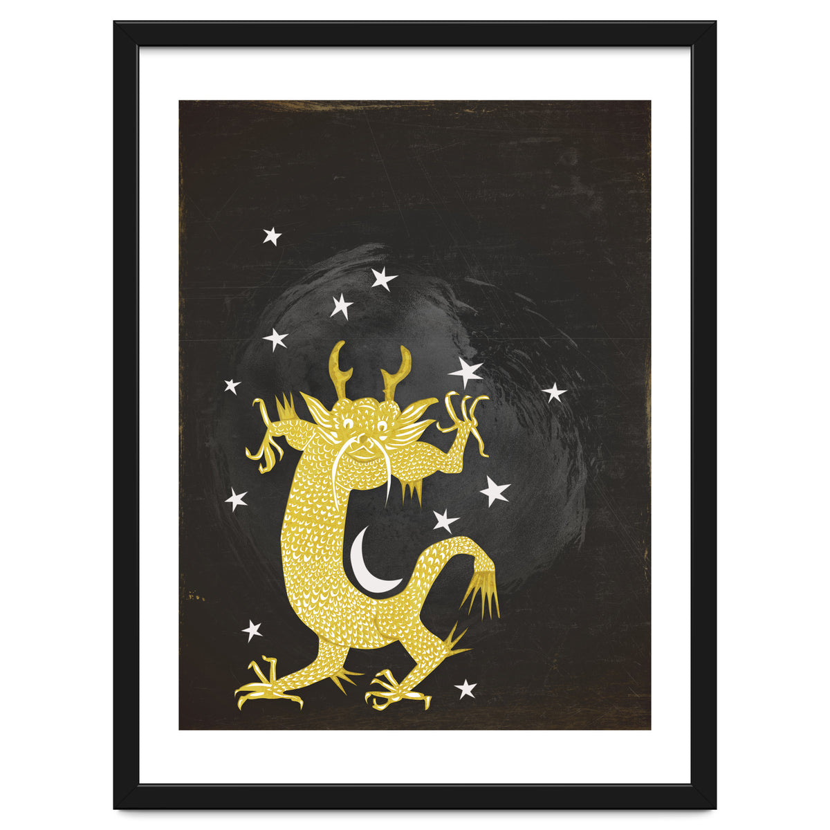 Vintage Cosmos: Golden Dragon