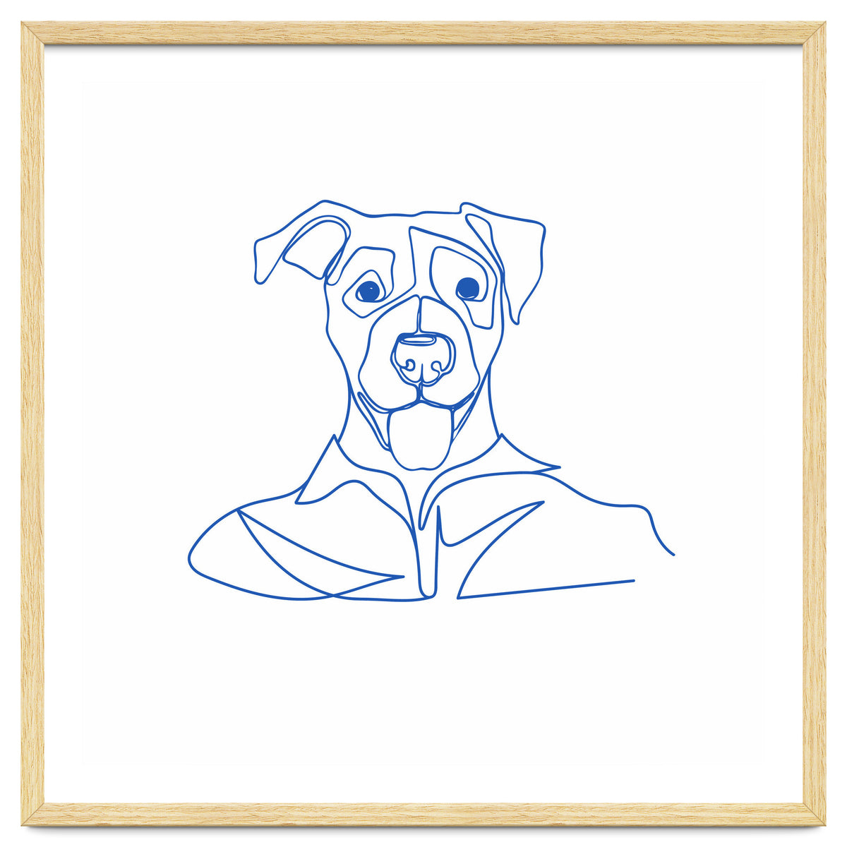 One Line Art Dog