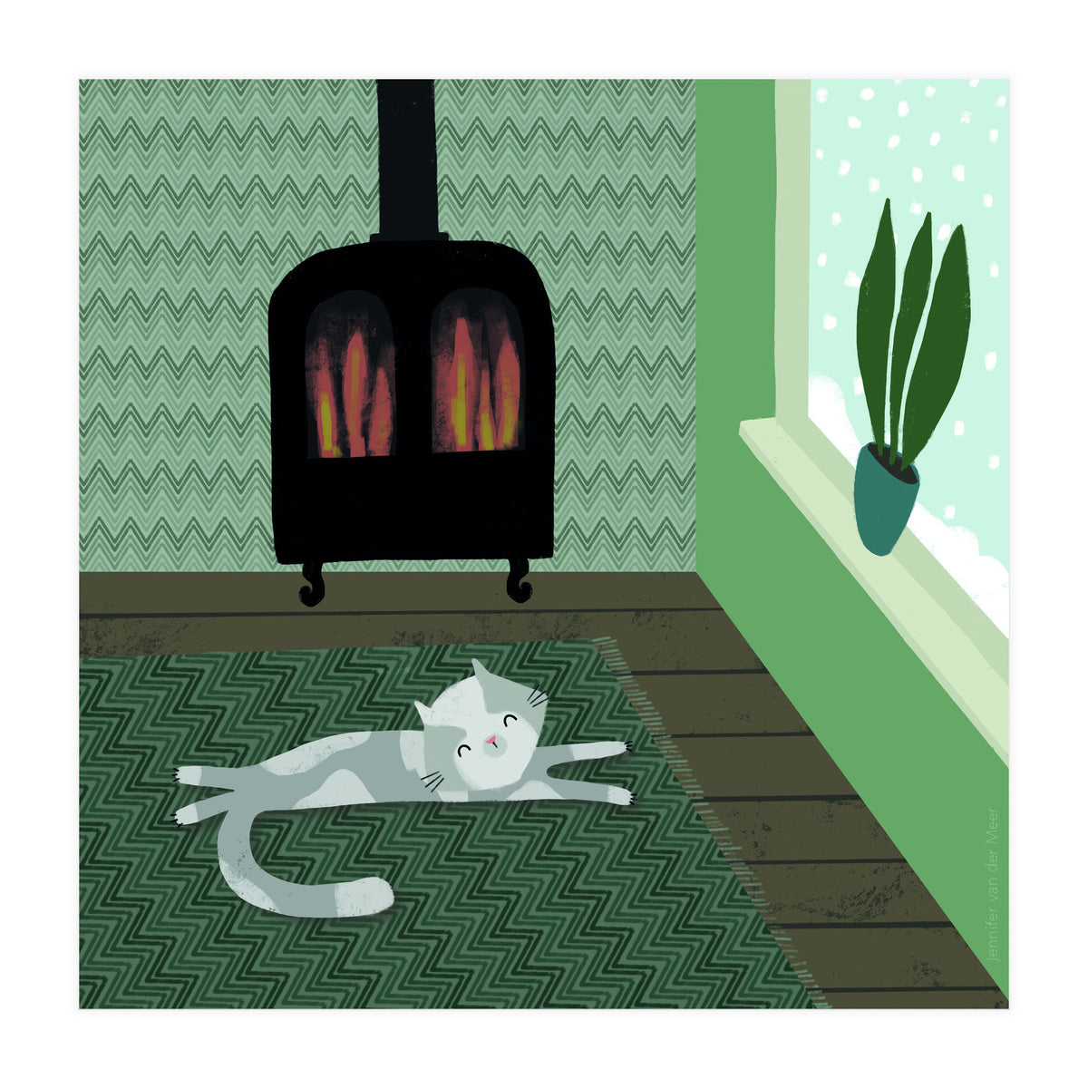 Cat 9: Warm and Cozy (Print Only)