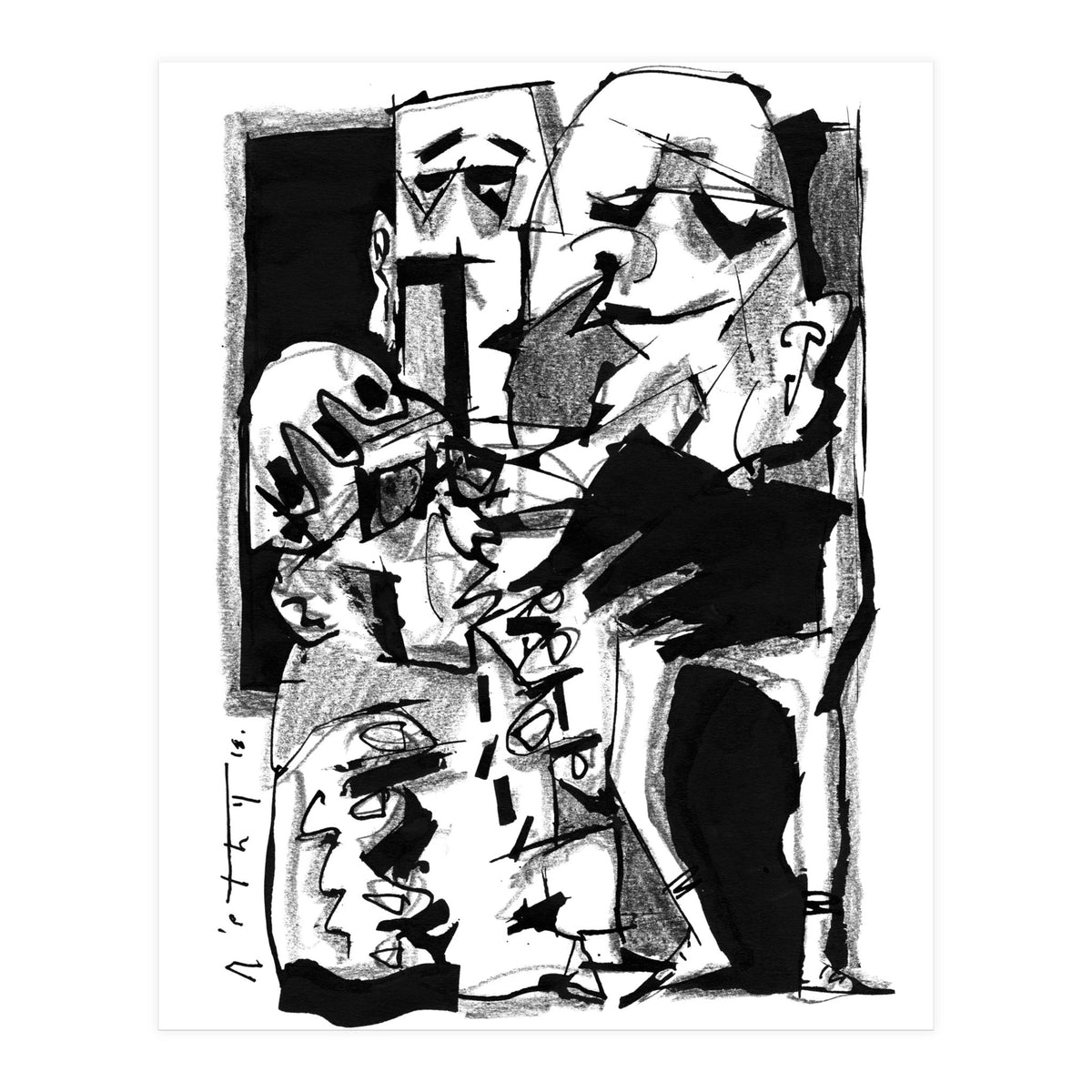 Chapter One: Never Talk With Strangers - b&w (Print Only)