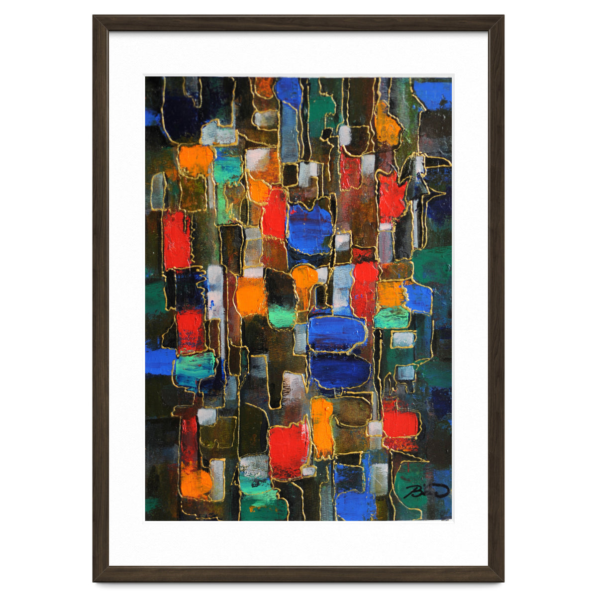 Abstract Brooklyn...38x28.cm. Acrylic