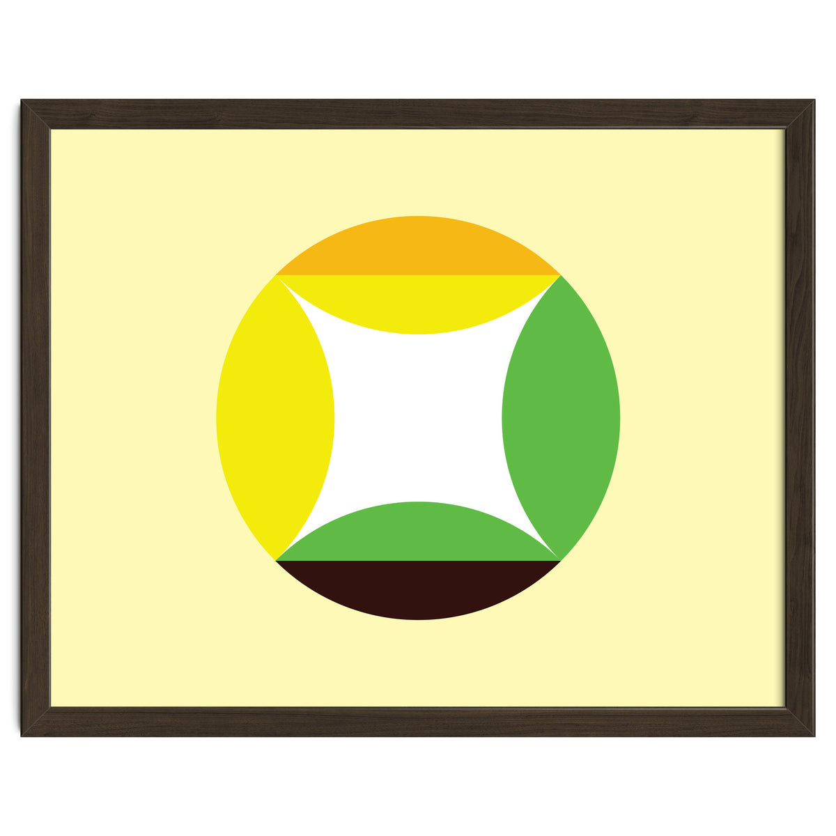 Geometric Shapes No. 21 - yellow, green & orange