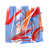 blue and red strokes (Print Only) thumbnail