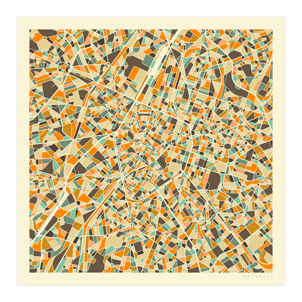 BRUSSELS MAP (Print Only)