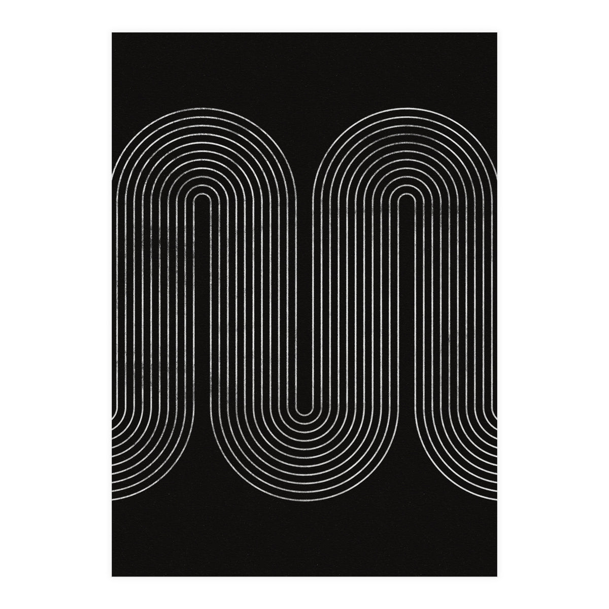 Mid-Century Modern No.18 - Woodblock Print (Print Only)