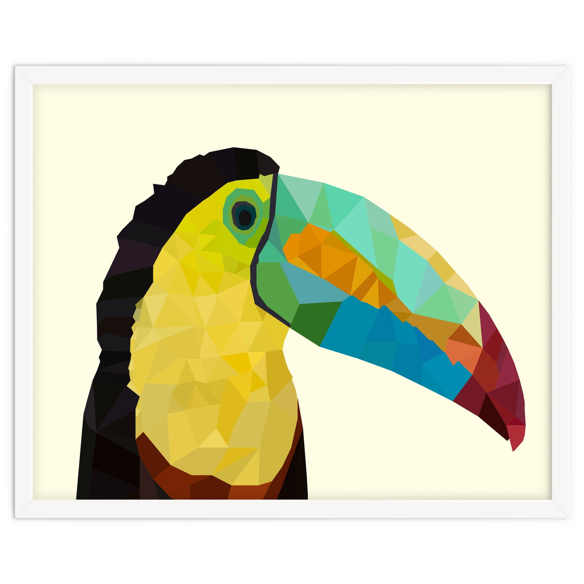 Toucan Bird Low Poly Art
