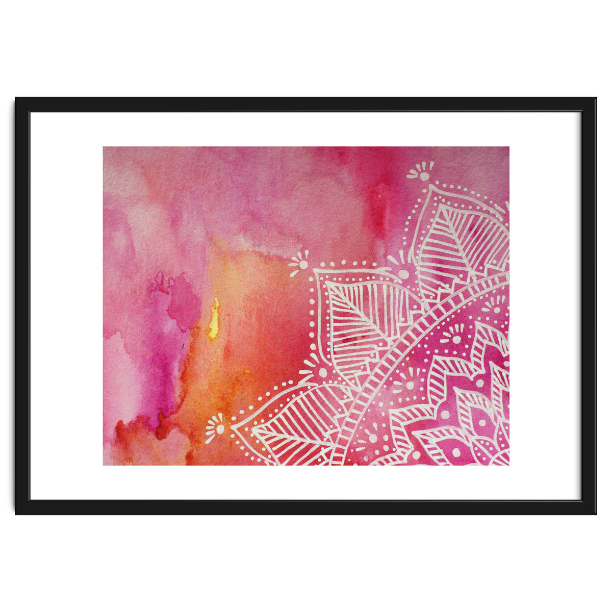 Abstract mandala tye-die - pink
