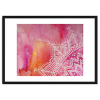 Abstract mandala tye-die - pink