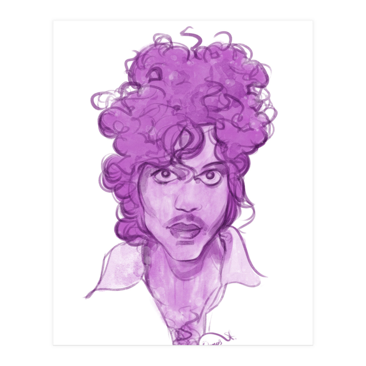 Prince Watercolor illustration  (Print Only)