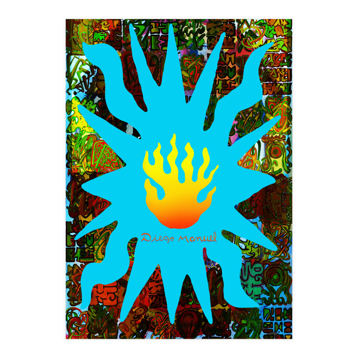 Fuego Y Graffiti 62 (Print Only)