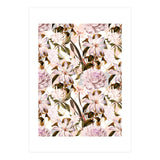 Pink flowering in geometric (Print Only) thumbnail