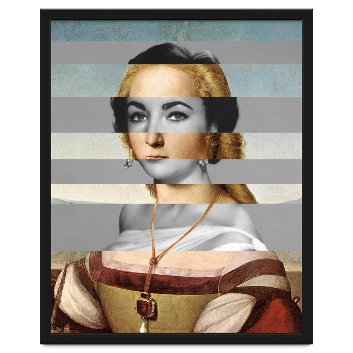 Rafael Portrait of Young Woman with Unicorn & Liz Taylor