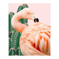 Flamingo & Cactus (Print Only)