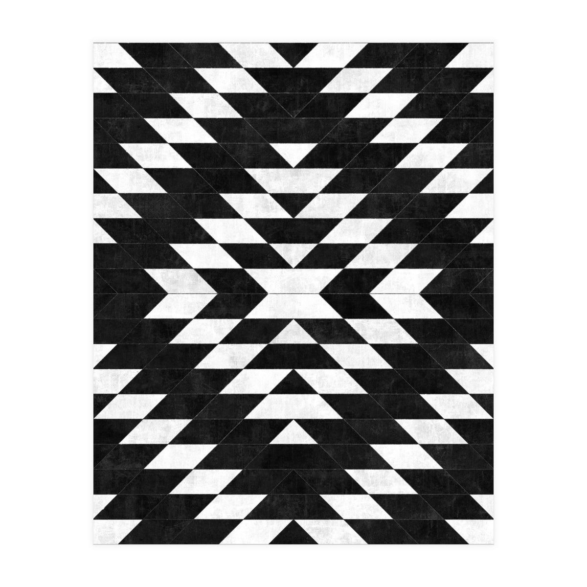 Urban Tribal Pattern No.14 - Aztec - Black Concrete (Print Only)