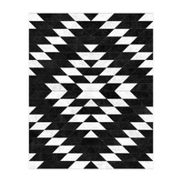 Urban Tribal Pattern No.14 - Aztec - Black Concrete (Print Only)