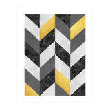 Chevron gold and marble (Print Only) thumbnail