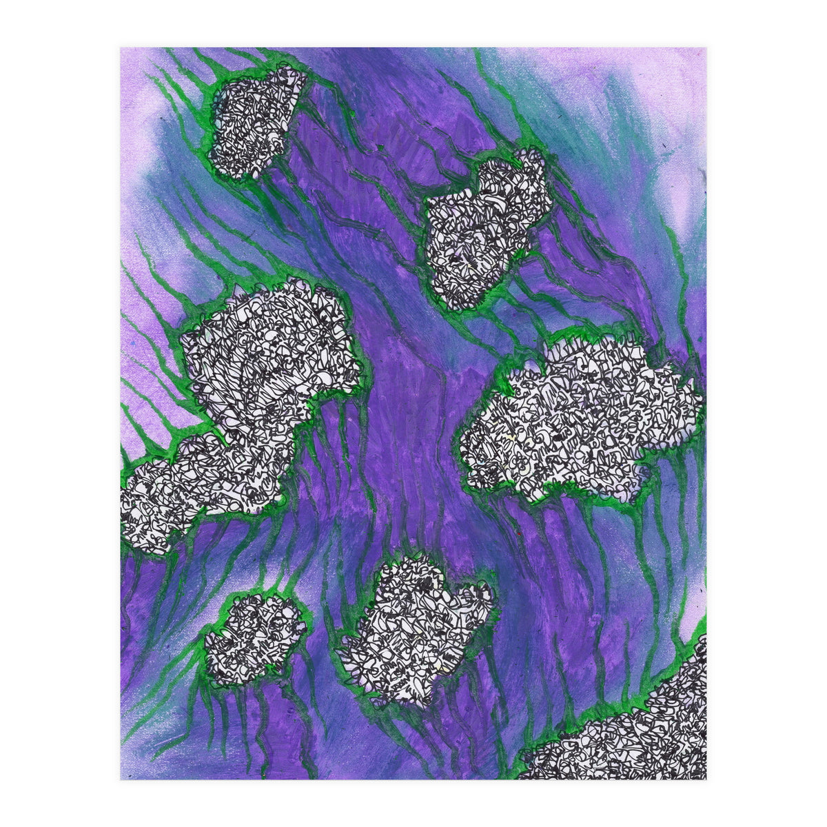Purple Floating (Print Only)