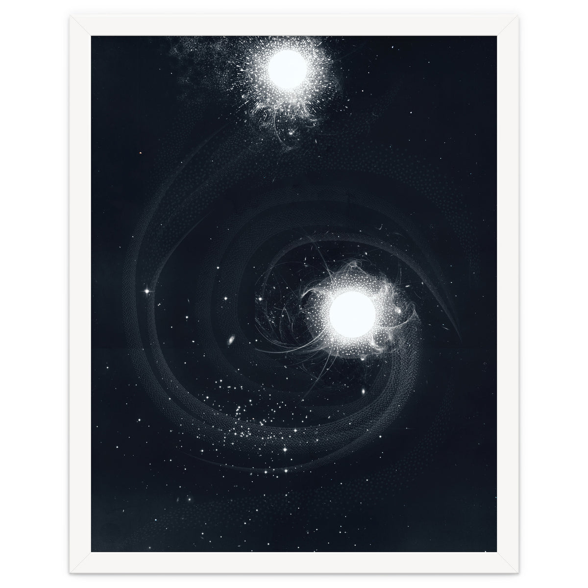 Vintage Cosmos: Double Spiral Nebula
