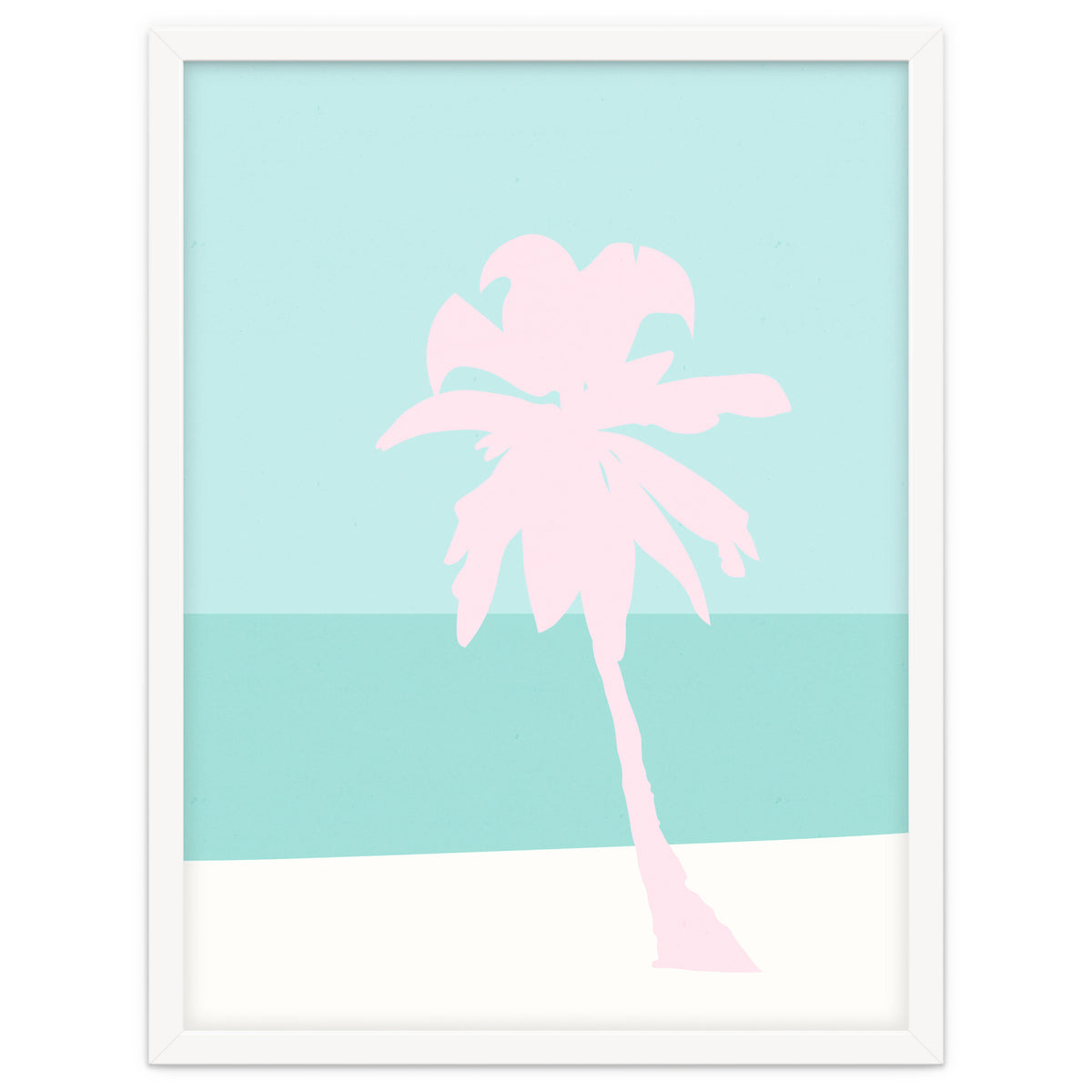 Minimal Palm Tree - Turquoise Coast