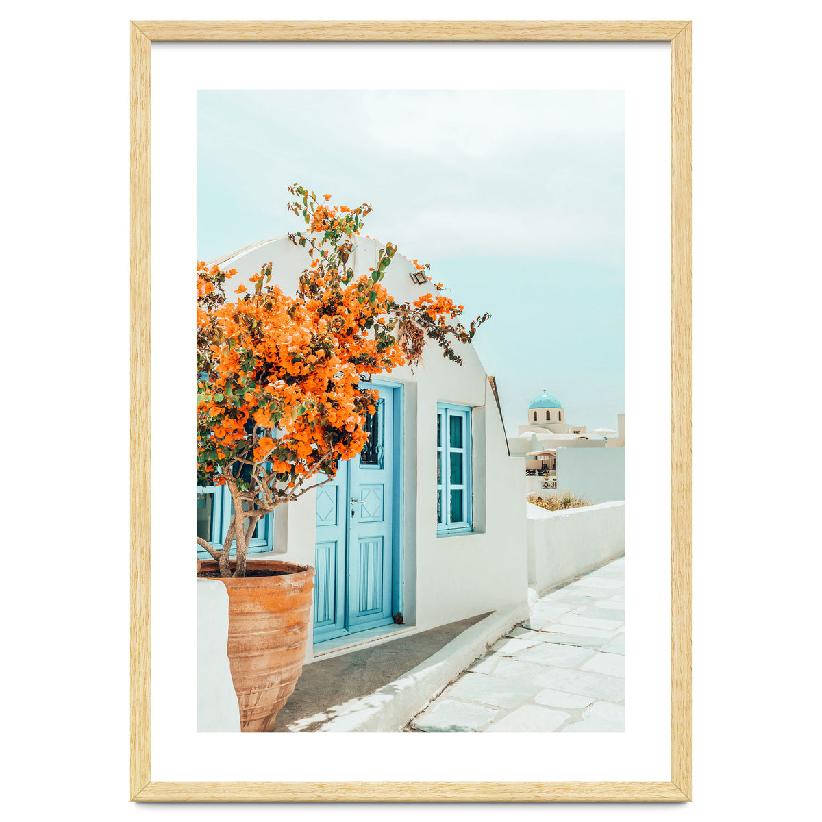 Greece Airbnb, Greece Photography Travel Digital Art, Scenic Landscape Architecture, White Building