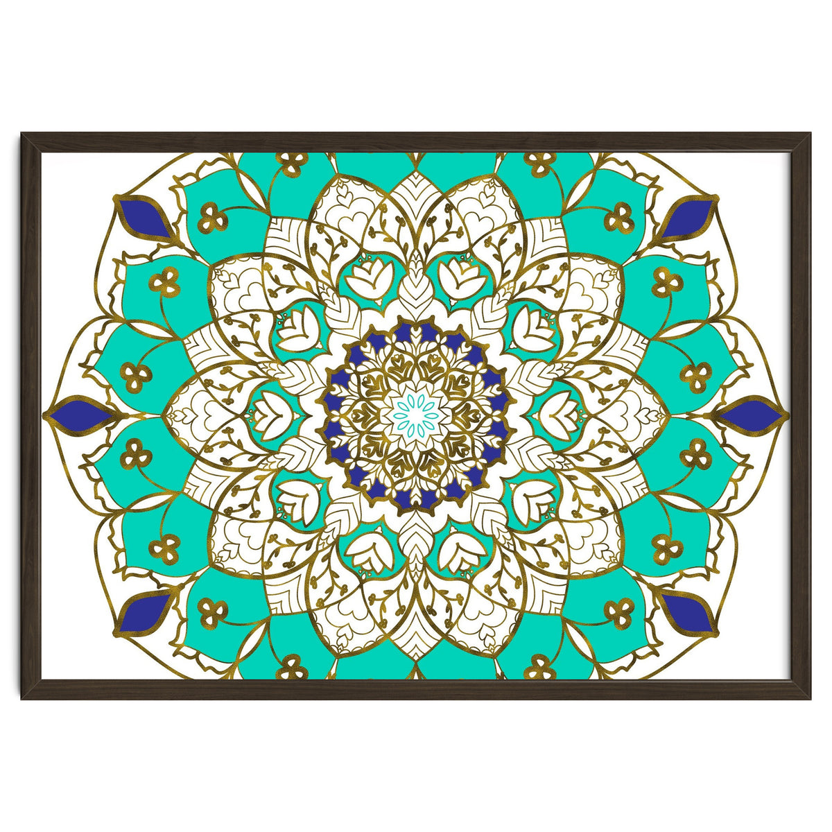 Blue and Gold Mandala