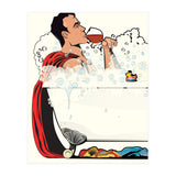 Superman in the Bath, funny Bathroom Humour (Print Only) thumbnail