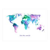 See the world || watercolor (Print Only) thumbnail