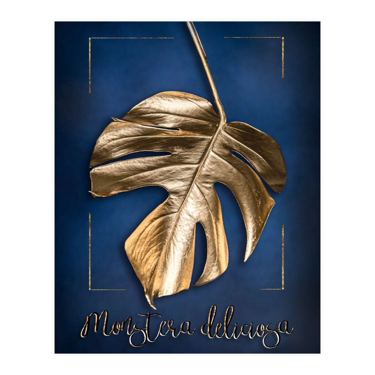 Golden Monstera (Print Only)