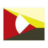 Geometric Shapes No. 13 - red, brown & yellow (Print Only) thumbnail