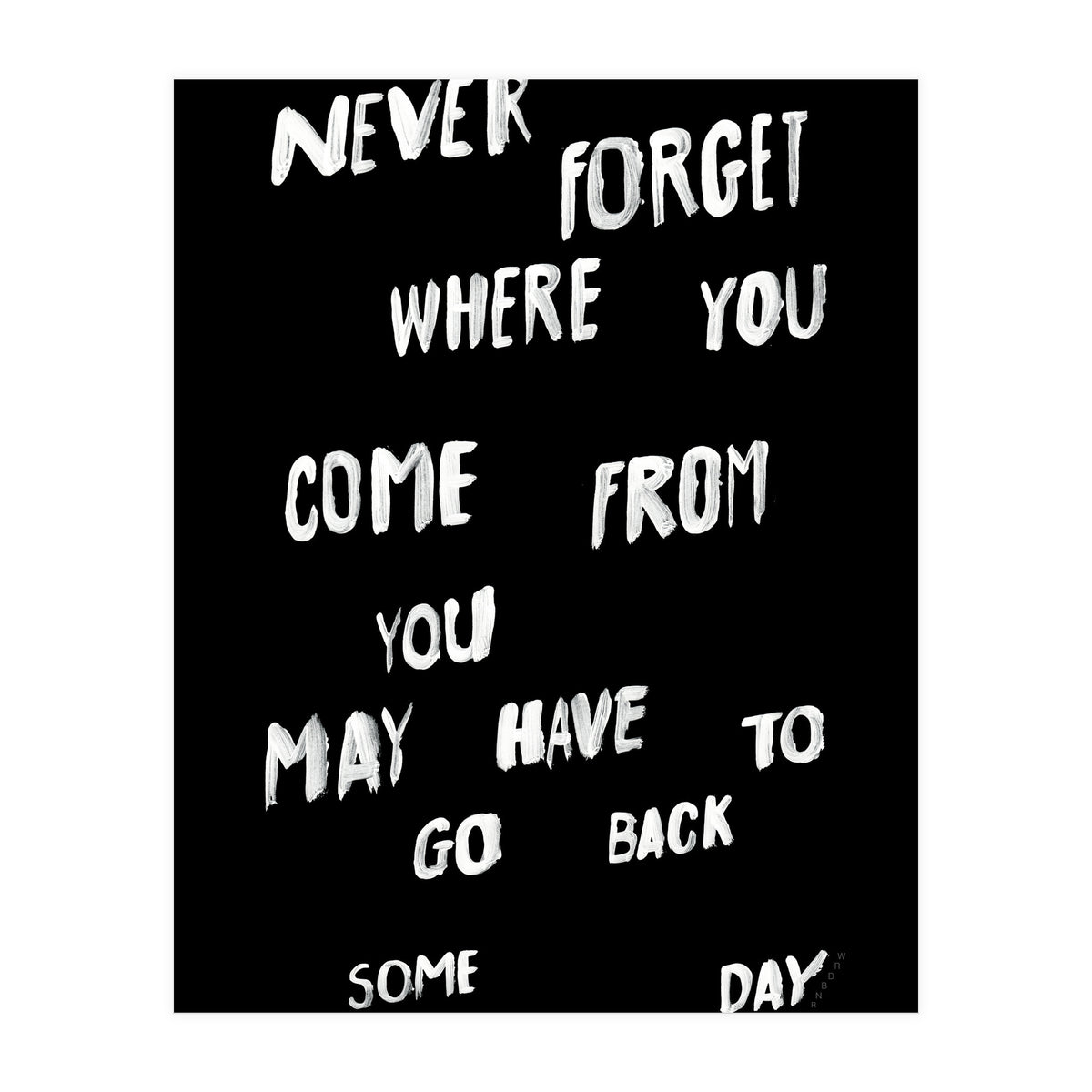 NEVER FORGET (Print Only)