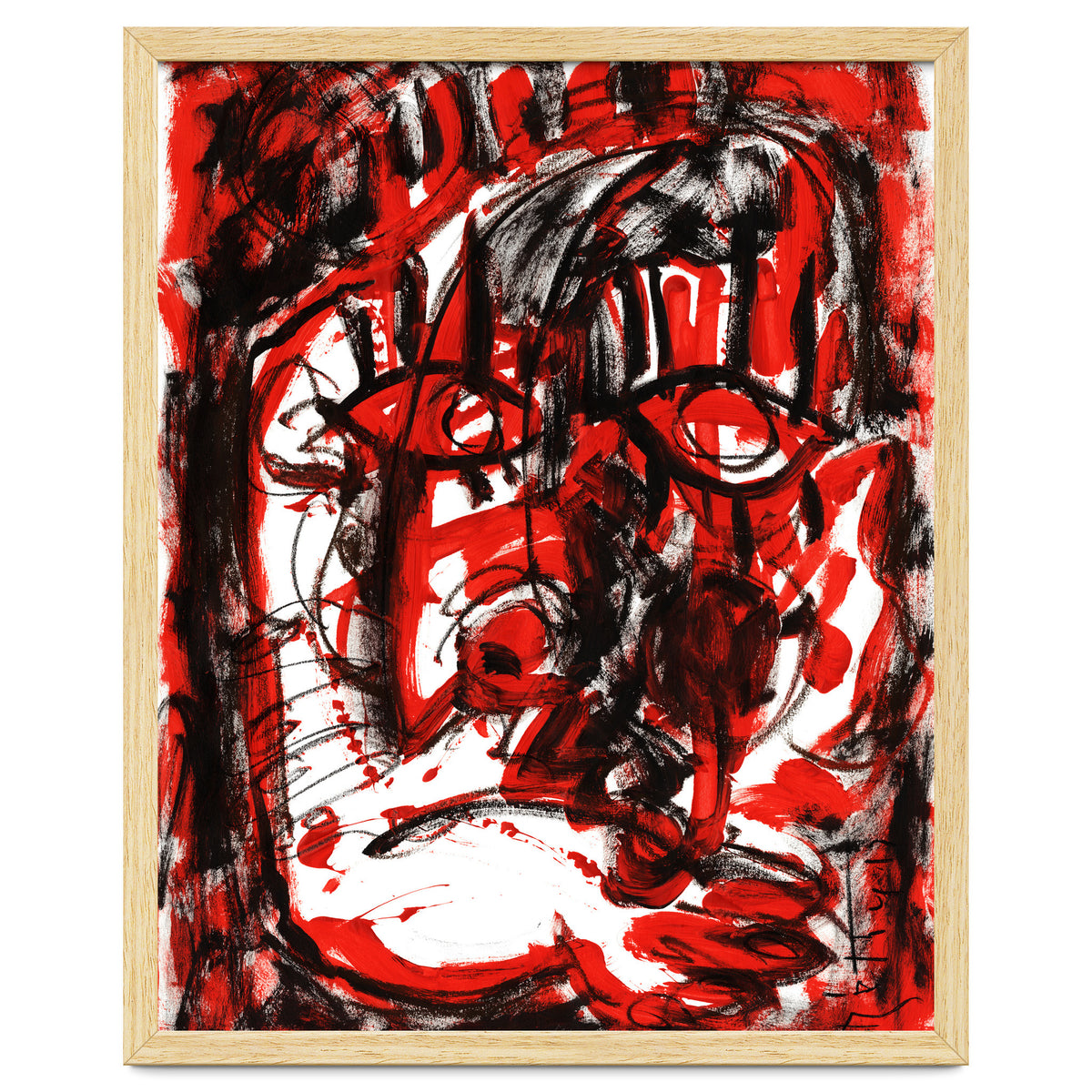 Anger - white background