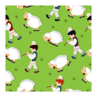 Shepherd And Flock (Print Only)