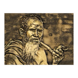 Old Man with Pipe (Print Only) thumbnail