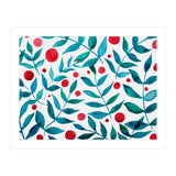 Watercolor Teal Branches (Print Only) thumbnail
