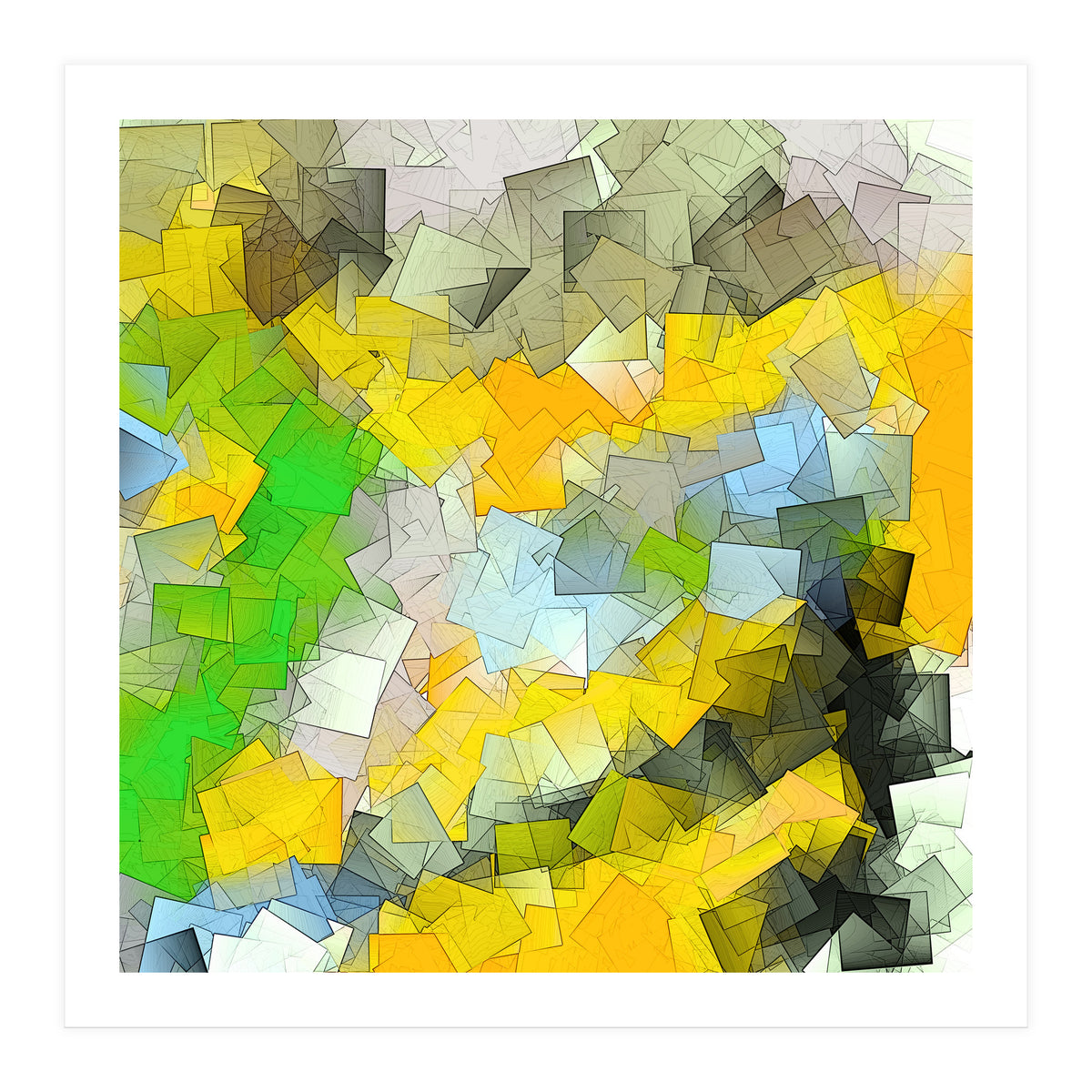 Squares And Squares (Print Only)