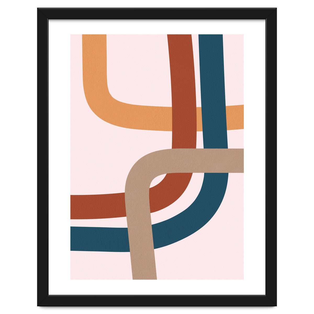 Abstract Colorful Line Art I