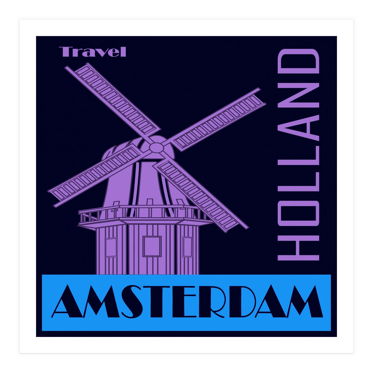 Travel Amsterdam Holland  (Print Only)